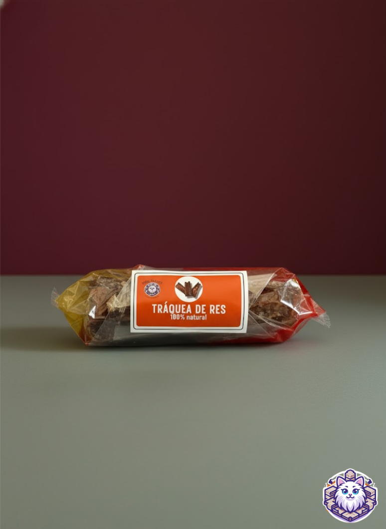 Tráquea de res 100% natural para perro, premio masticable de KittyScratch