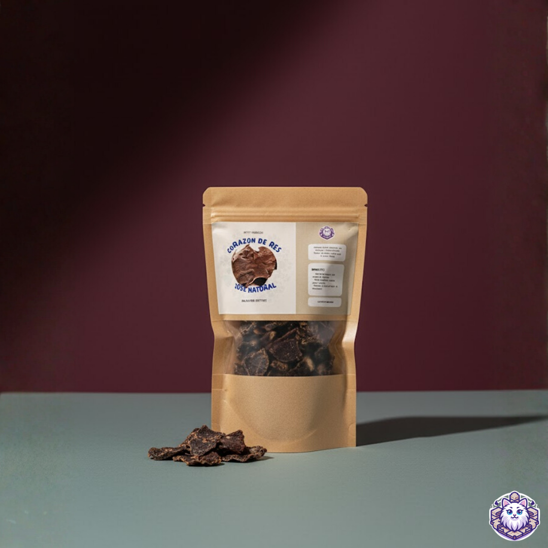 Empaque de premios de corazón de res 100% natural para perro y gato de KittyScratch