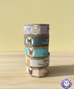 Torre de 5 mini latas de cartón rascador para gato, colección "Chefs"