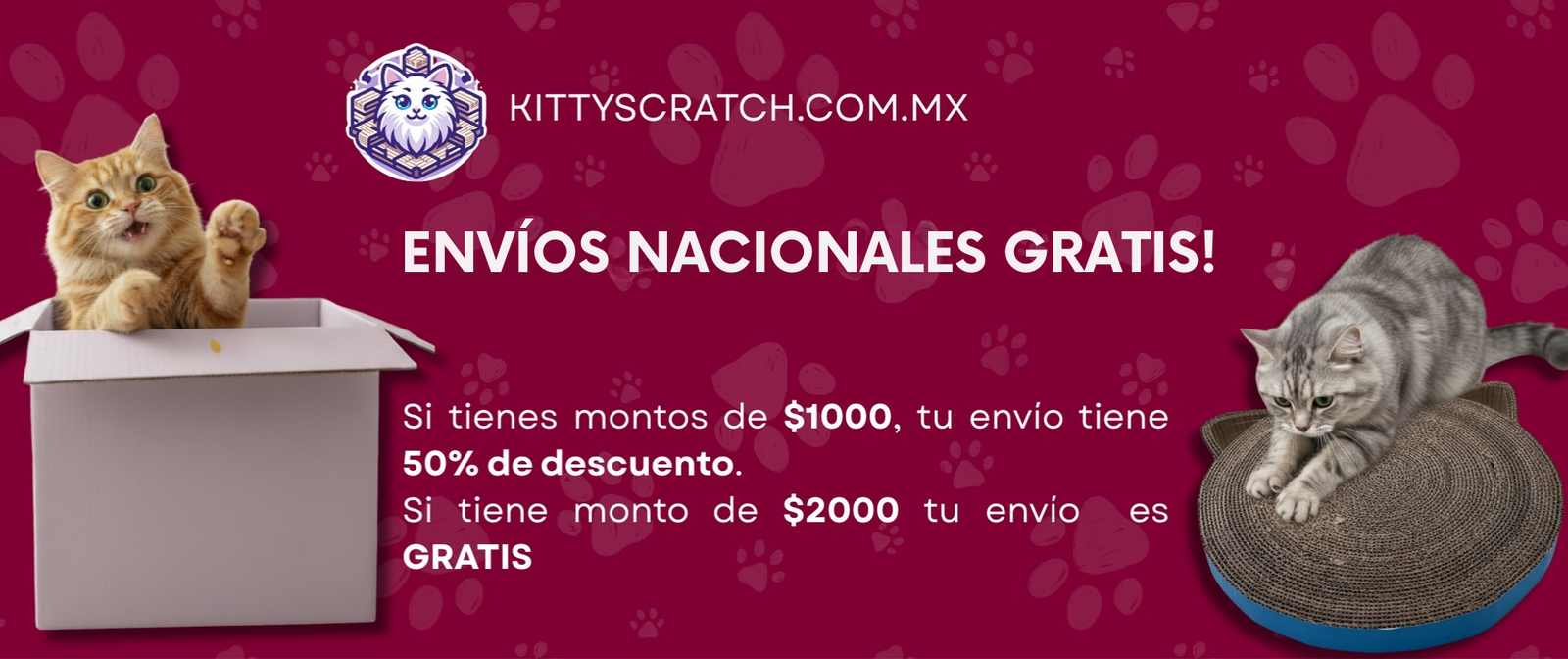 Rascadores ecológicos para gatos en México - Envios